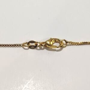 18k Gold Plated Necklace Virgin Mother Mary Cross turquoise Christian Gift NEW